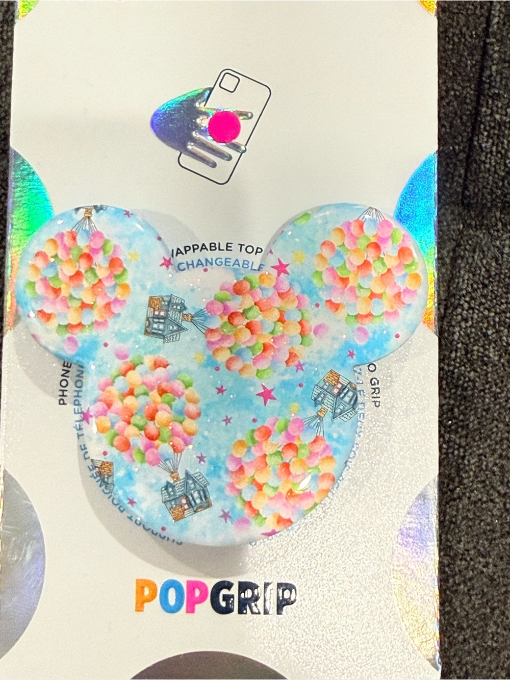 PopSocket PopGrip — Disney Up Pastel Balloon Cluster on Light Blue